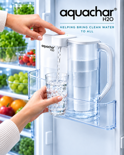 AquaChar™ 3-Pack + FREE Water Filter Pitcher
